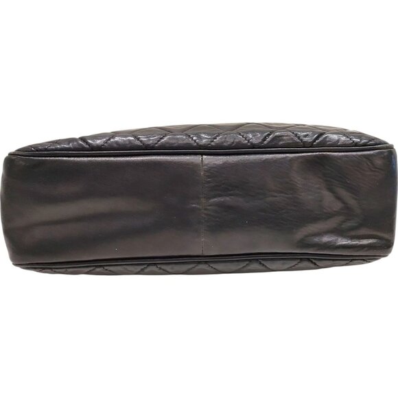 698658BV (X6) Chanel Hand Bag Matelasse Black Lambskin - Picture 5 of 10